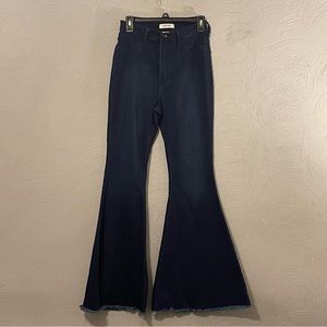 Vibrant flare dark wash denim jeans Size 13 waist 30